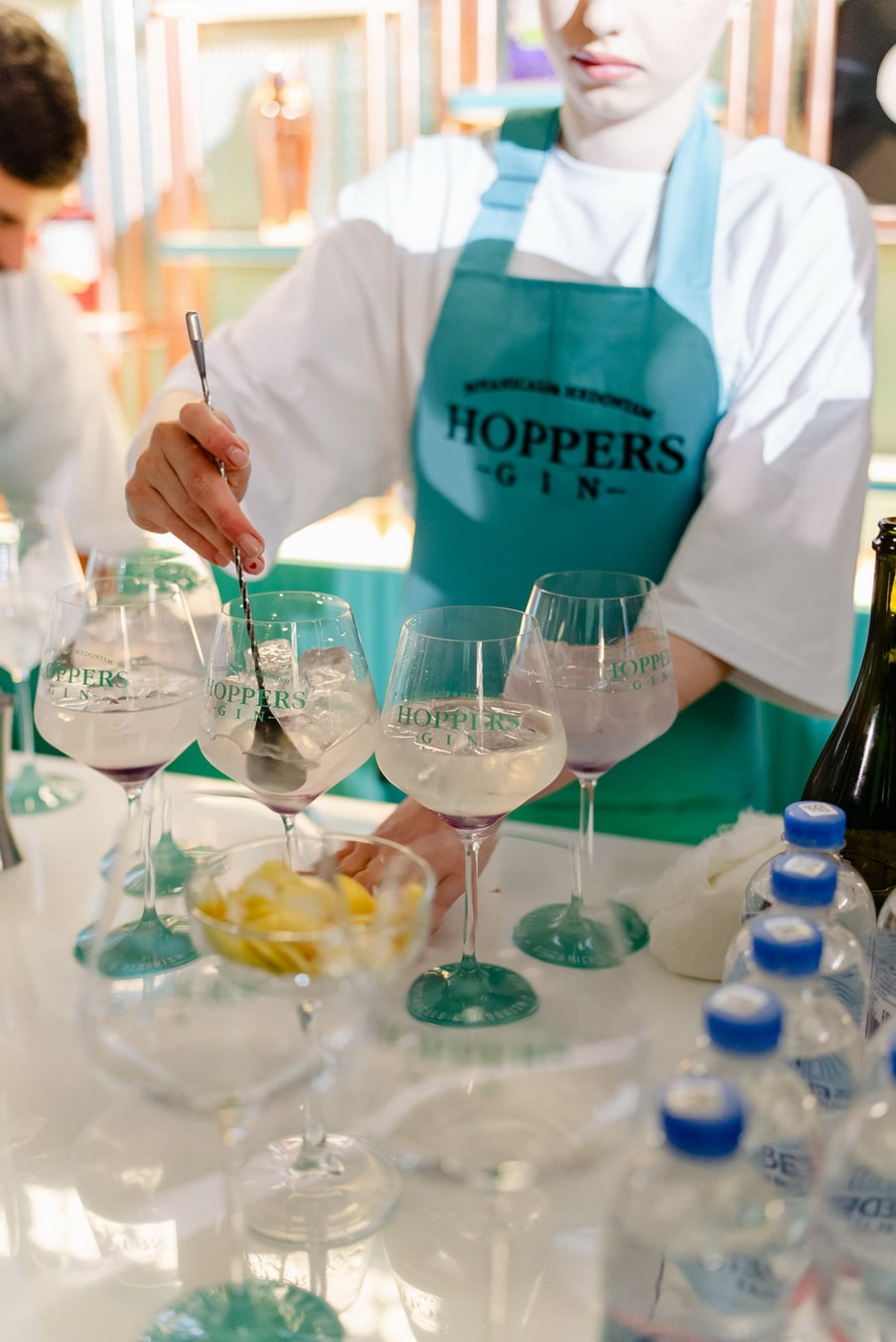 Выездной бар на презентации джина «Hoppers Gin»