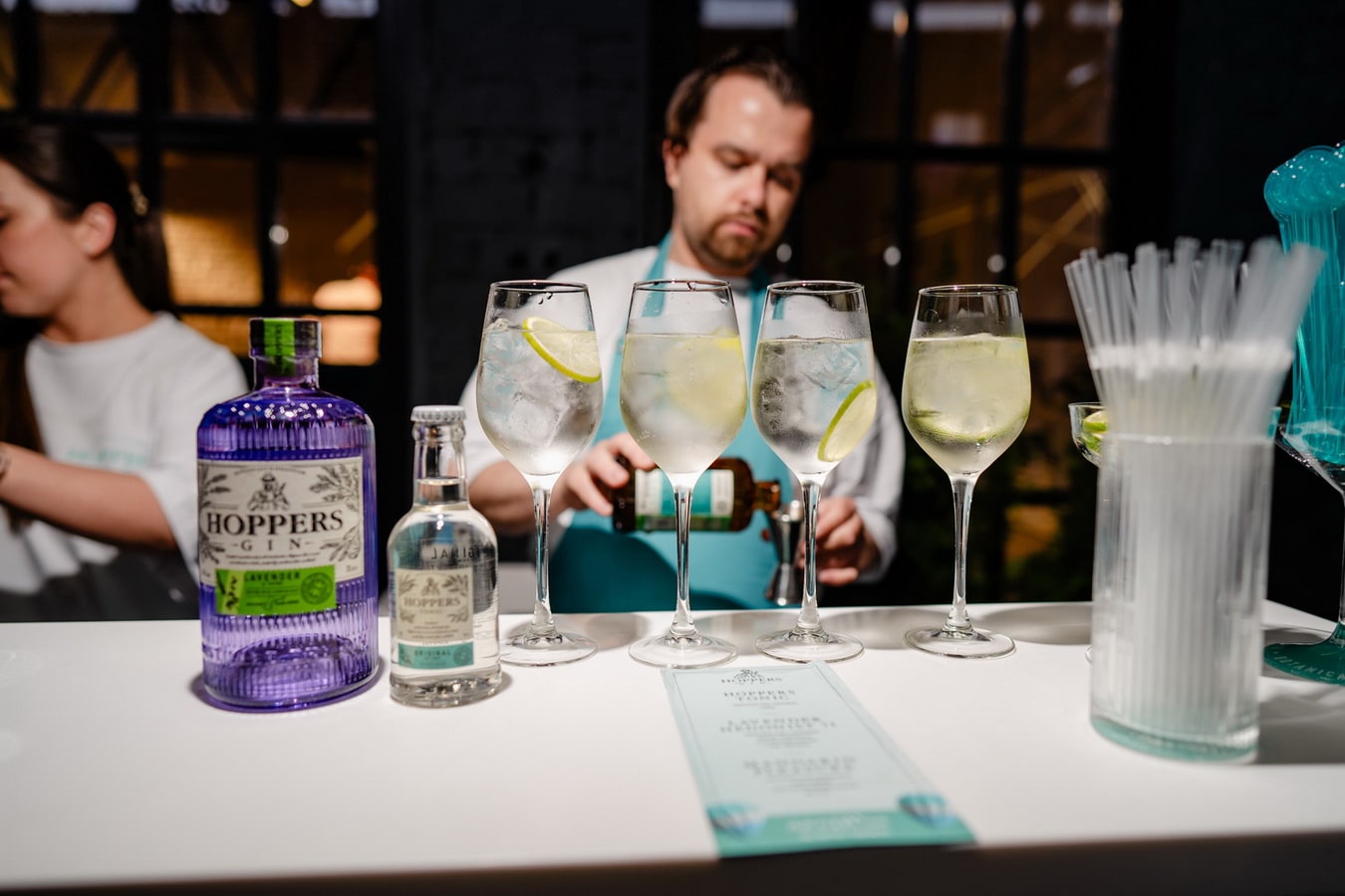 Выездной бар на презентации джина «Hoppers Gin»